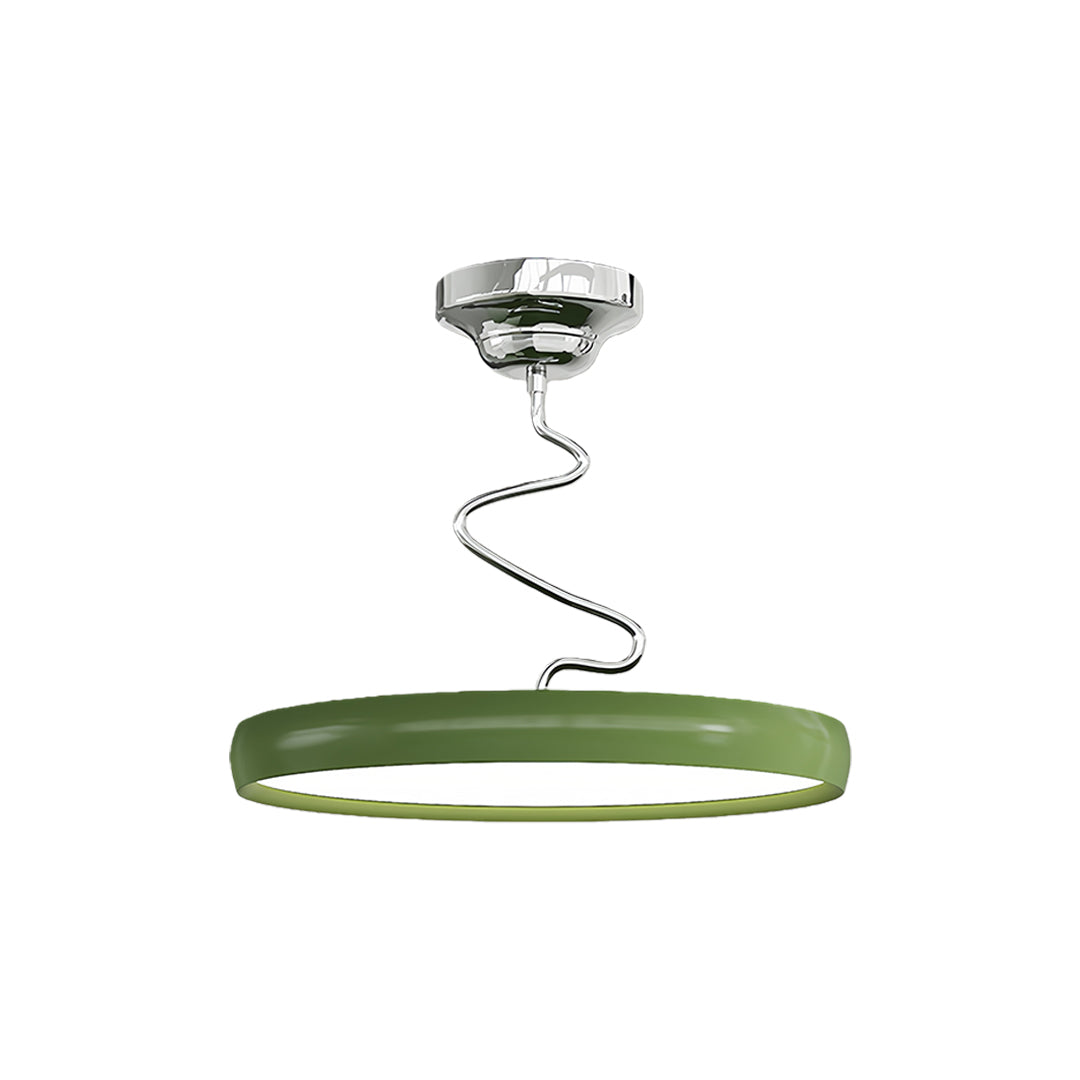 Contemporary Semi Flush Mount Ceiling Light with Twisted Full-Spectrum Illumination