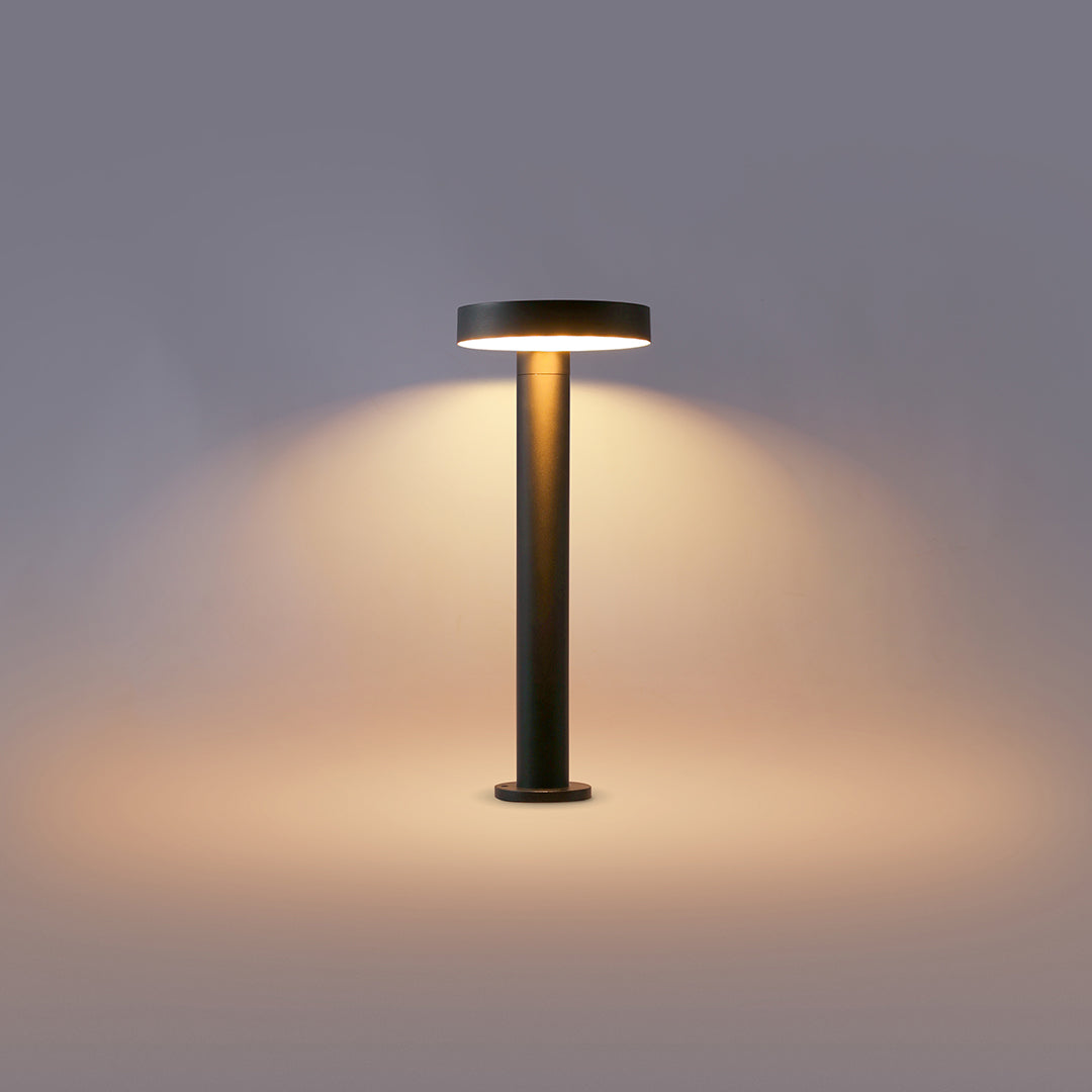 Modern Solar Path Light — Black Die-Cast Aluminum, Single or Double Head, Dual Color Temperature, IP65, 4000mAh