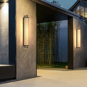 Modern Outdoor Linear Wall Light — Stainless Steel, White Acrylic, 3000K, IP65, 15W / 30W, Hardwired