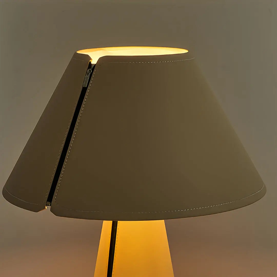 Elegant Modern White Table Lamp with Pleated Shade for Bedroom Bedside Luxe