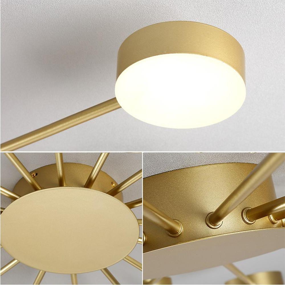 Cluster LED Flush-Mount Ceiling Light — Metal and Acrylic, 16-Light, 9W per Bulb, 41.3"
