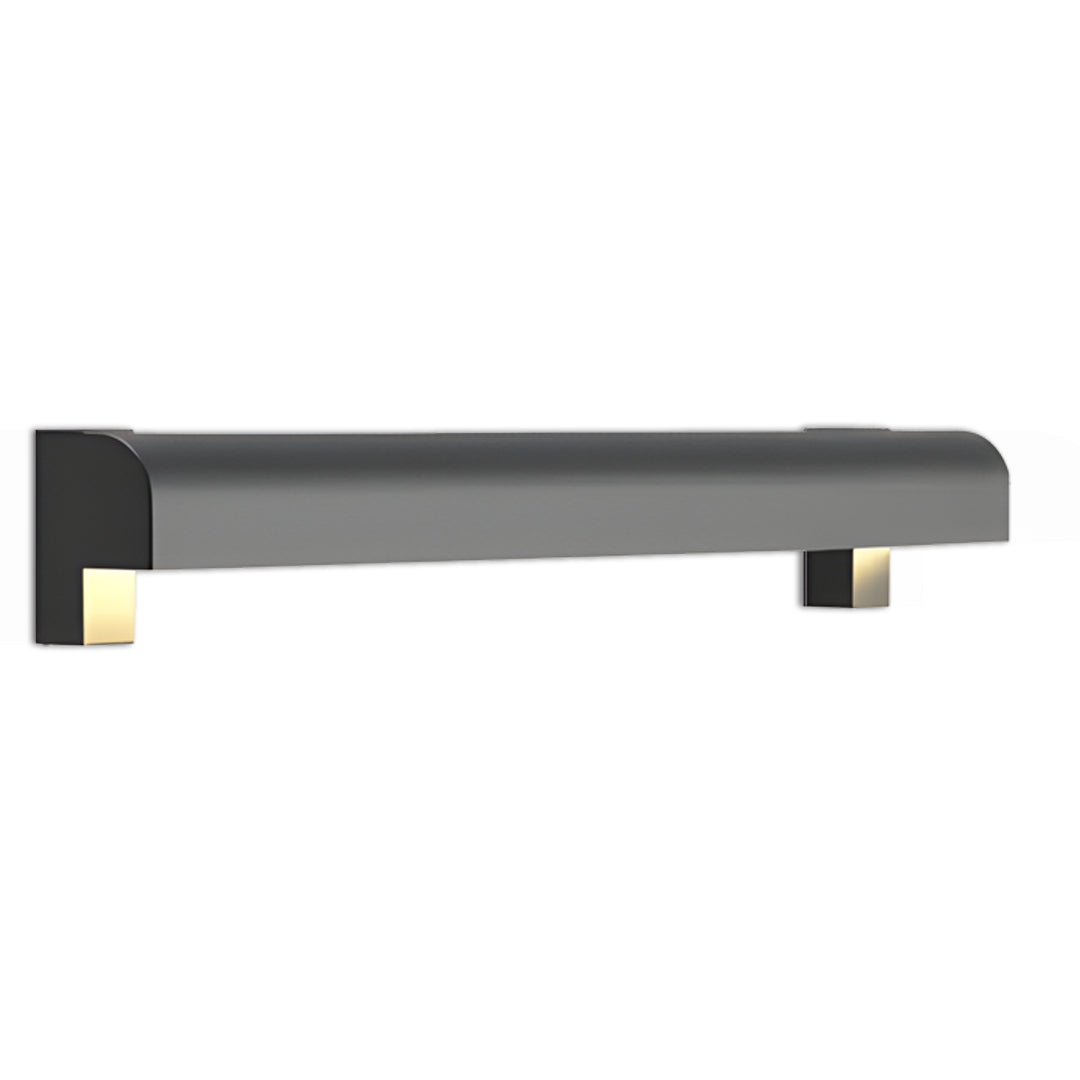 Minimalist Outdoor Wall Sconce — Black Stainless Steel, 12W LED, IP65, Hardwired, Two Sizes