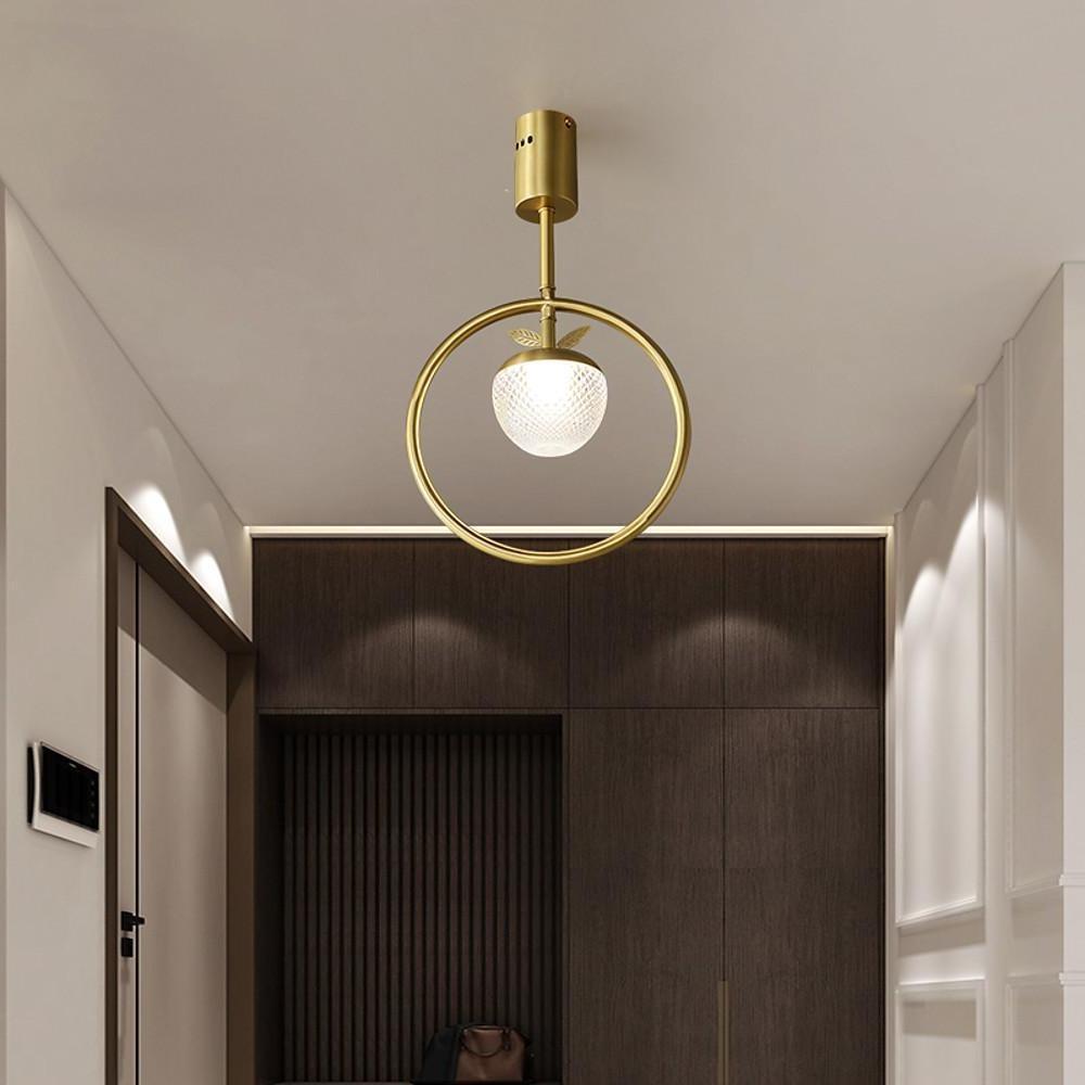 Modern Gold Circle LED Flush Mount Ceiling Lights and Chandeliers