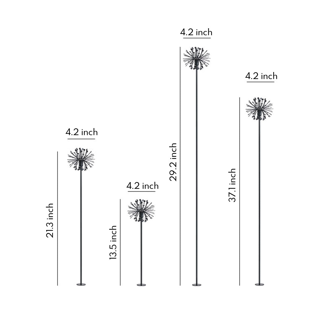Dandelion Outdoor Landscape Spike Light — Aluminum, 12W LED, IP65 Weatherproof, 4- or 8-Pack