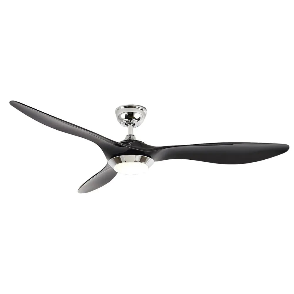 Envy 52” 3-Blade LED Ceiling Fan with Remote Control, 6 Speed Settings, and Integrated Lighting for Living Room Luxe