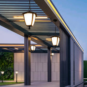 Versatile Outdoor Landscape Light — Black Iron & PC, E27, IP54, Wall / Post / Pendant / Lawn Configurations