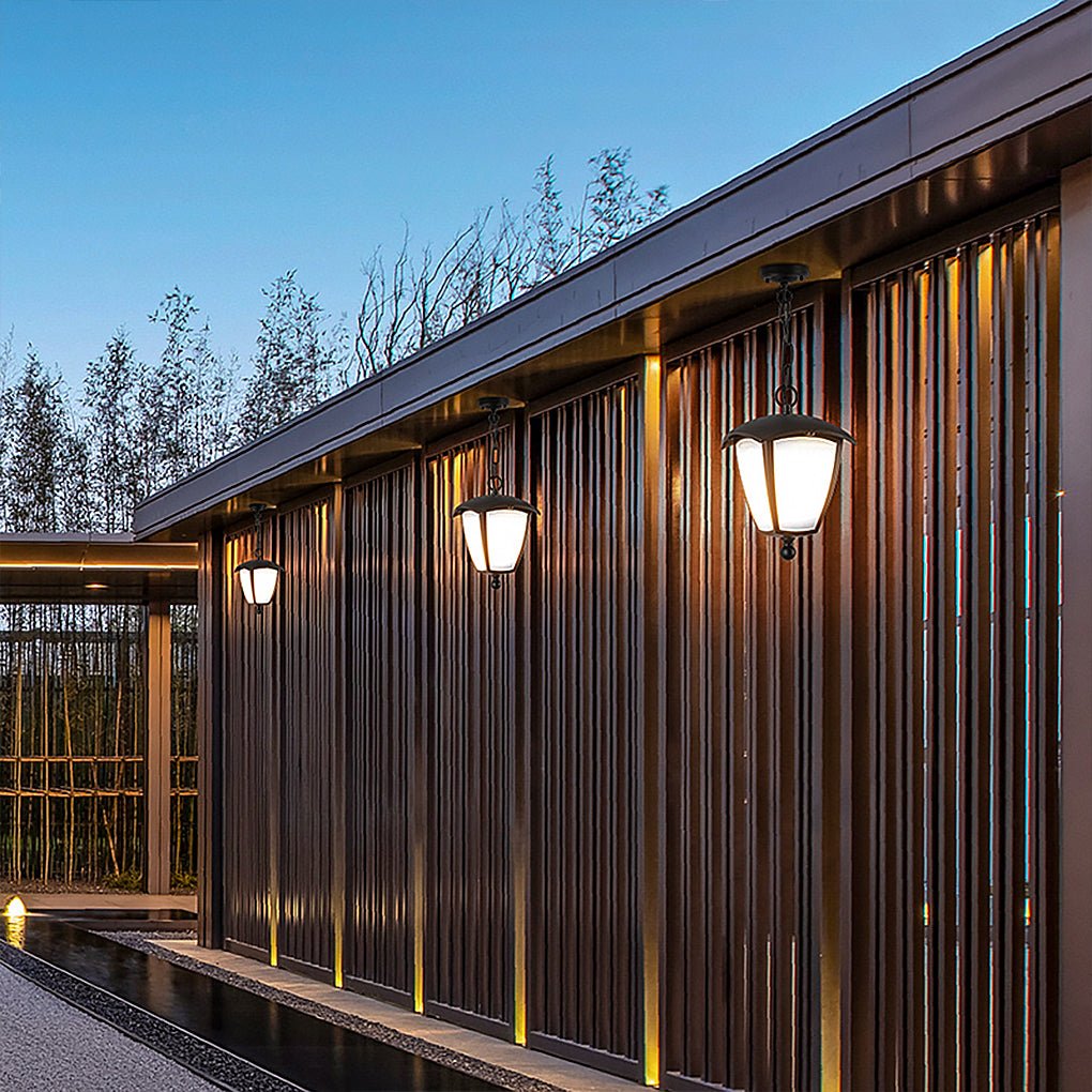 Versatile Outdoor Landscape Light — Black Iron & PC, E27, IP54, Wall / Post / Pendant / Lawn Configurations
