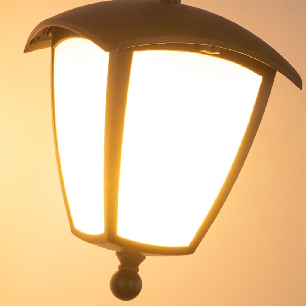 Versatile Outdoor Landscape Light — Black Iron & PC, E27, IP54, Wall / Post / Pendant / Lawn Configurations