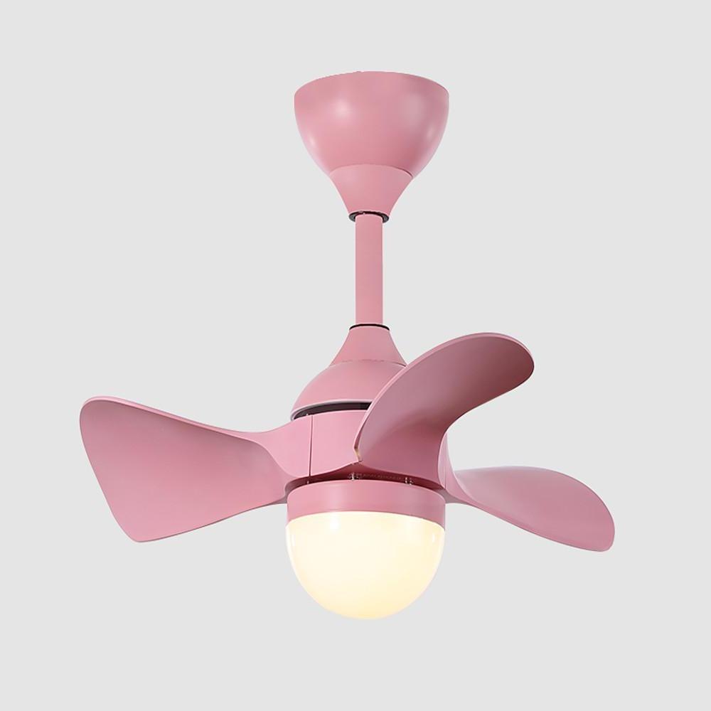 Dimmable Nordic Flush Mount Ceiling Fan Light with Remote Control - LED