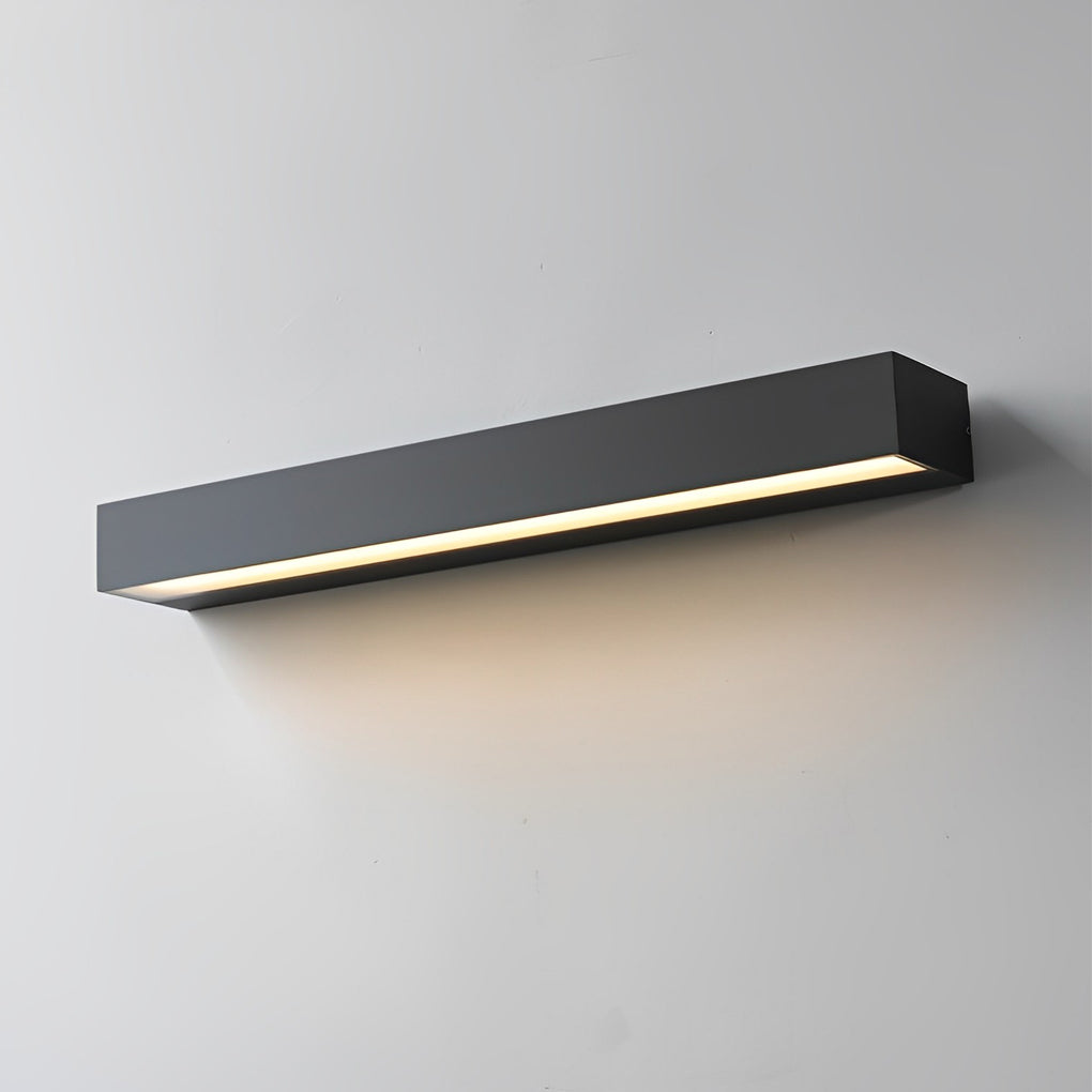 Modern Linear Door Number Wall Light — Die-Cast Aluminum, Acrylic Panel, LED, IP65, 3000K/6000K, 4 Sizes