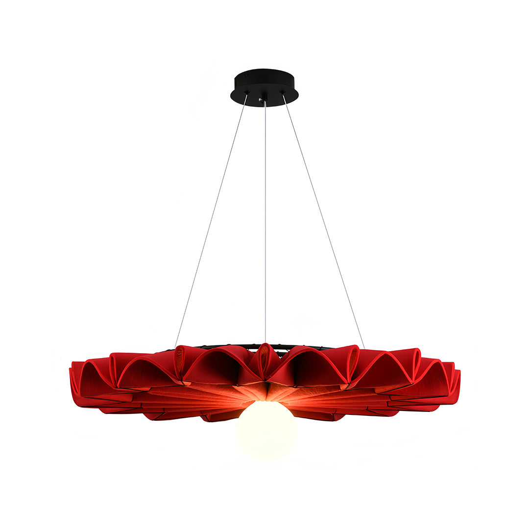 Large-Diameter PET Felt Pendant — Minimalist, Sound-Absorbing, E27, 24"–40" Sizes