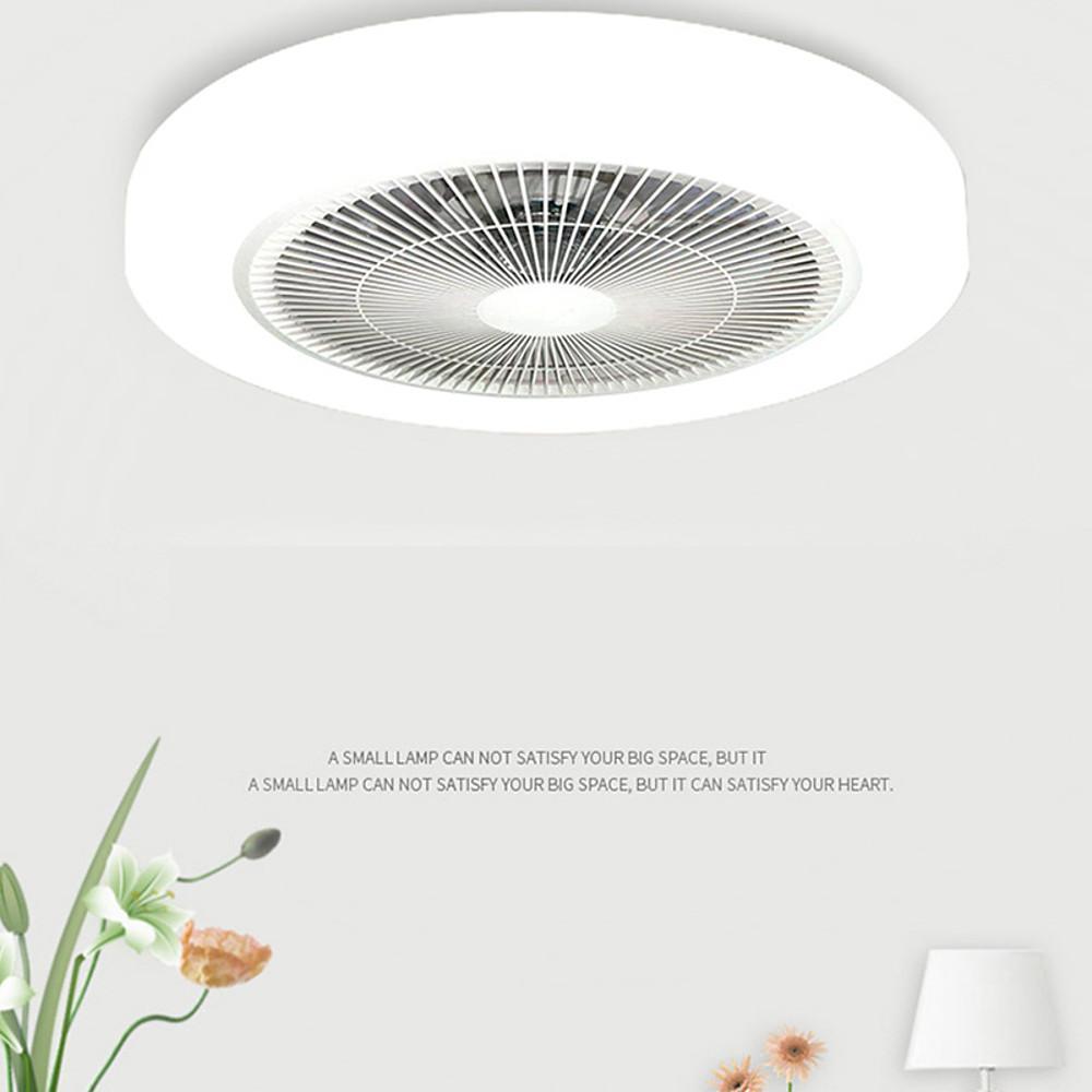 LED Bladeless Ceiling Fans with Lights - Rounded Linear Flush Mount Design for Living Rooms