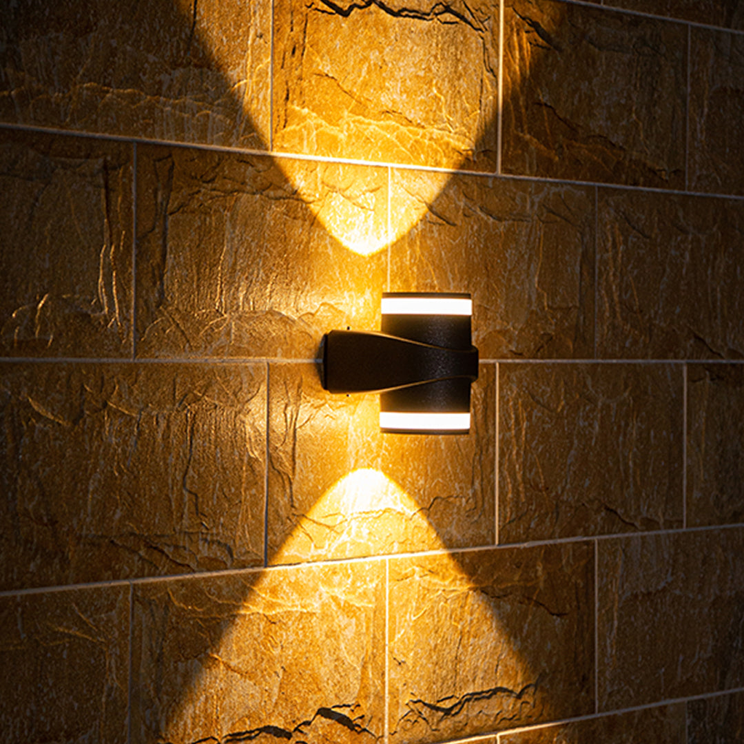 Waterproof LED Modern Black Outdoor Wall Lights