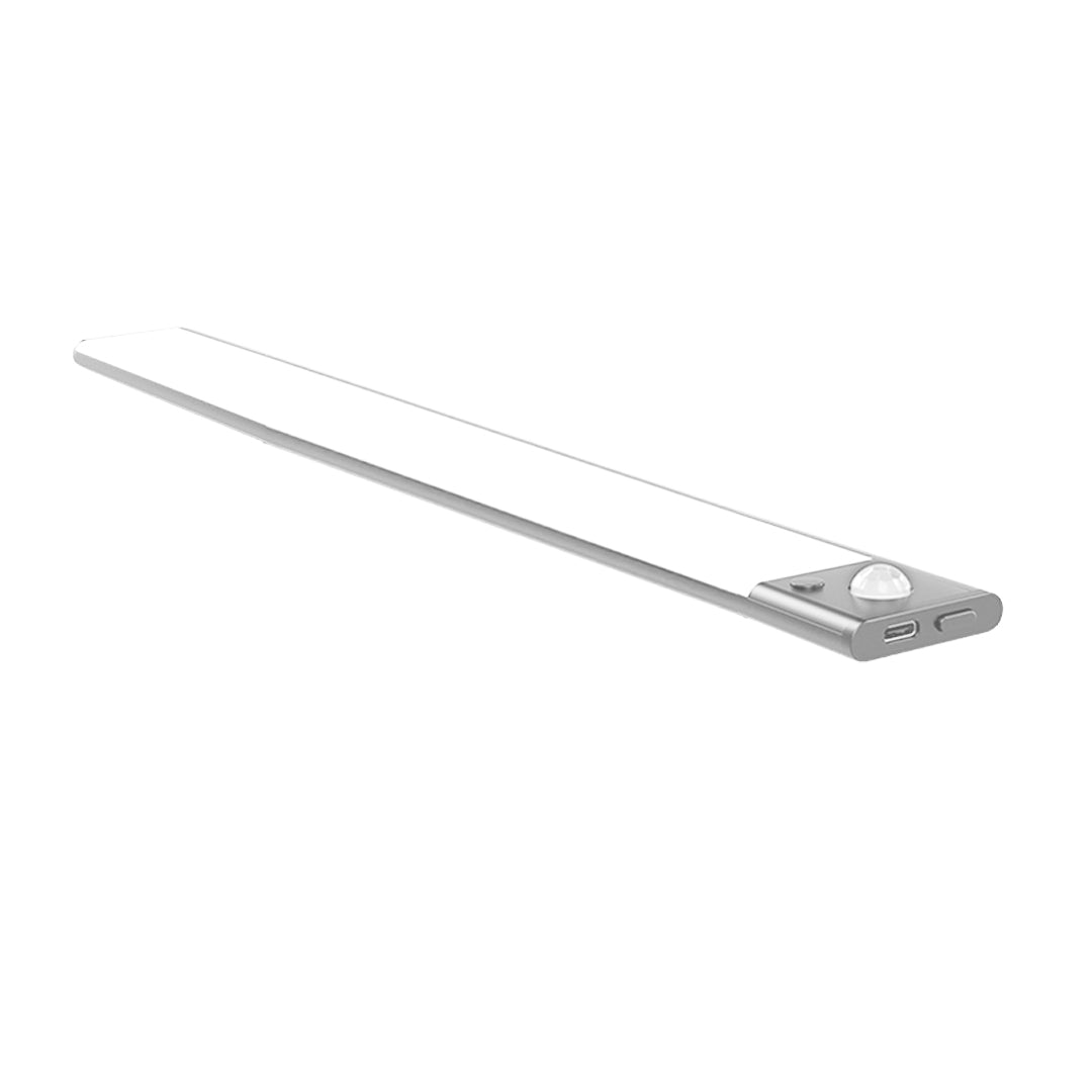 Magnetic Under-Cabinet Sensor Light — Aluminum, LED, Three-Color Dimming (3000K/4000K/6000K), Stepless Dimming, USB Rechargeable