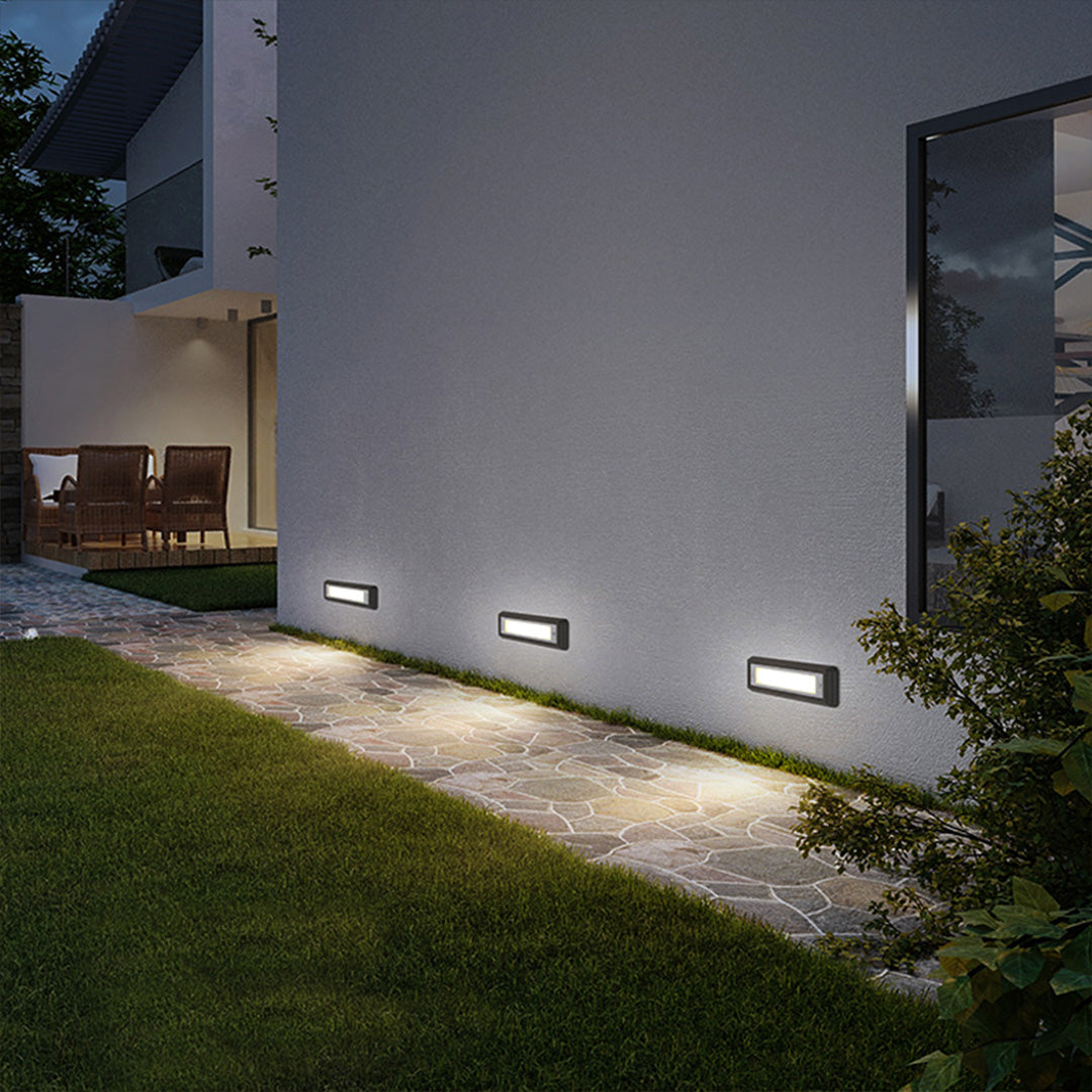 Minimalist Recessed Step Lights — Stainless Steel & Aluminum, OSRAM LED, 3W/5W, 3000K, IP65 Weatherproof