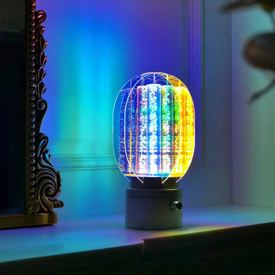 Unique Artistic LED Table Lamps - Colorful Aluminum Decorative Lighting Luxe