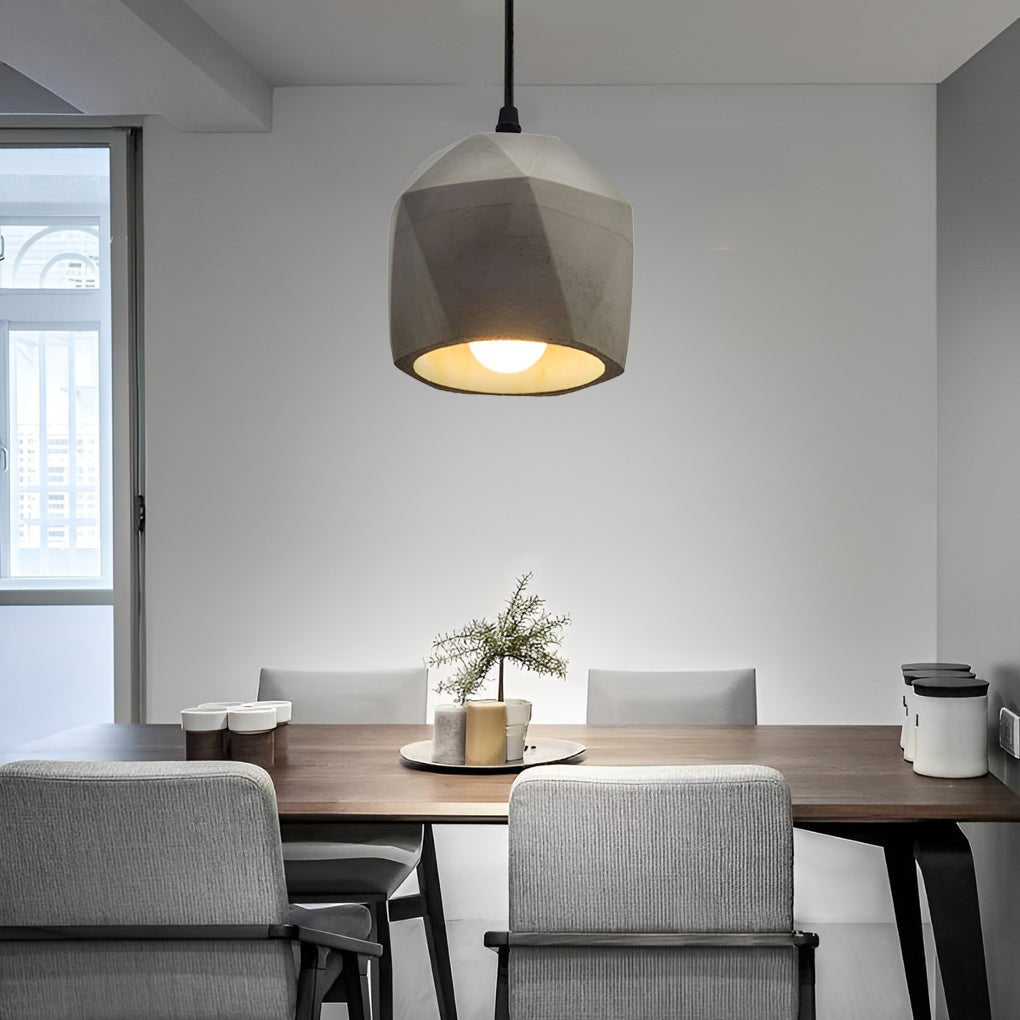 farmhouse chandelier industrial style cement pendant hanging lamp
