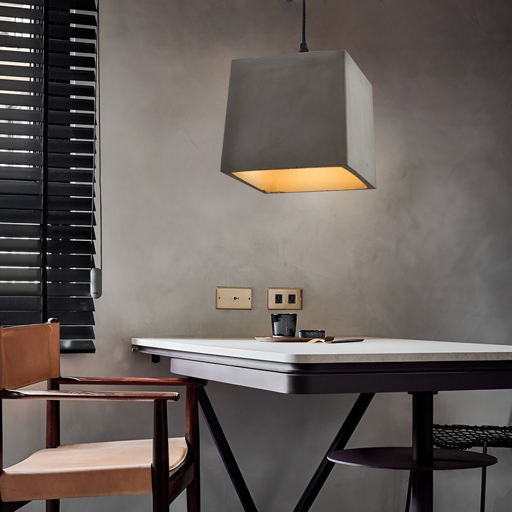 farmhouse chandelier industrial style cement pendant hanging lamp
