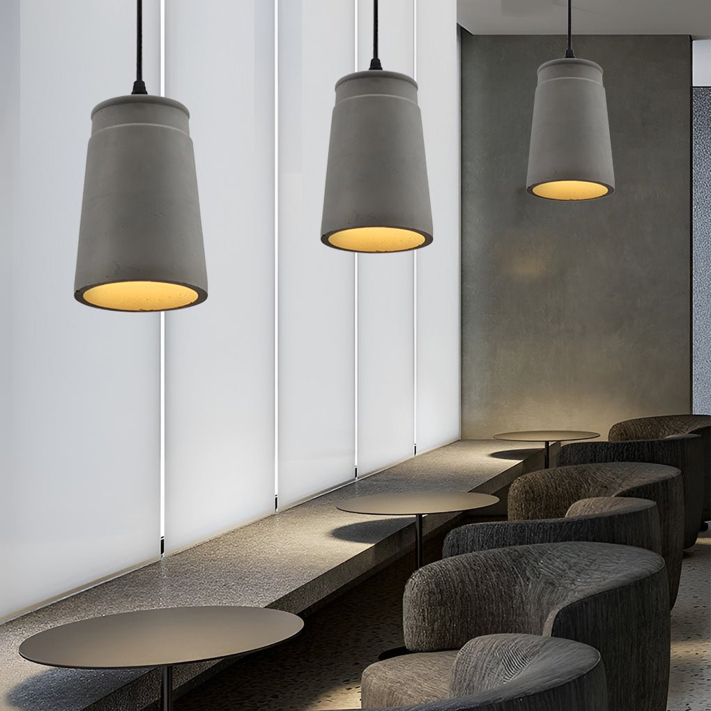 farmhouse chandelier industrial style cement pendant hanging lamp