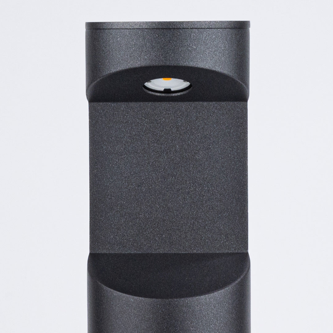 Minimalist One-Way Bollard Light — Die-Cast Aluminum, 8W CREE LED, 3000K, IP65, 30cm / 60cm / 80cm
