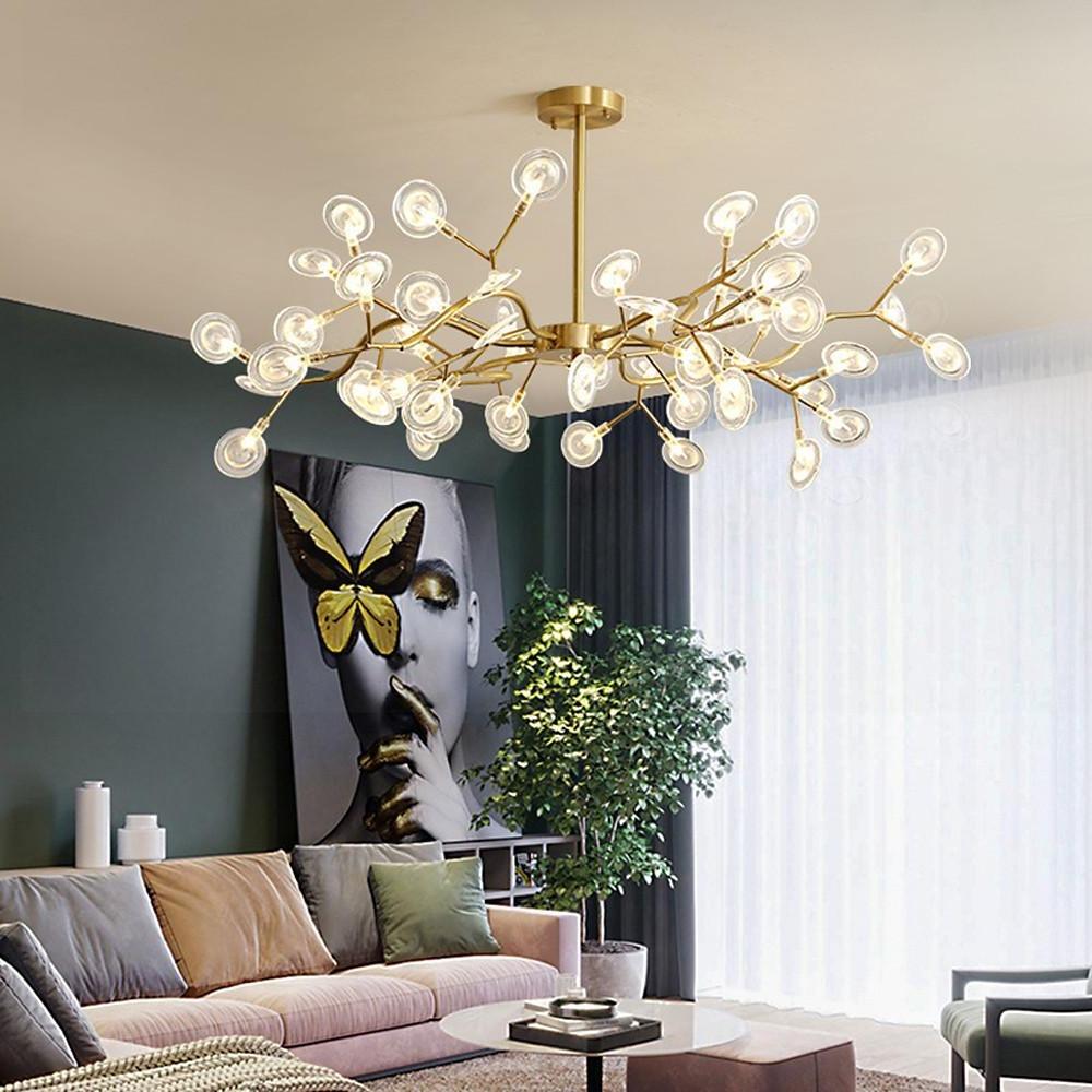 Firefly Sputnik Chandelier — Aluminum & Acrylic, LED, 27/36/45/54-Light, 3000–6500K
