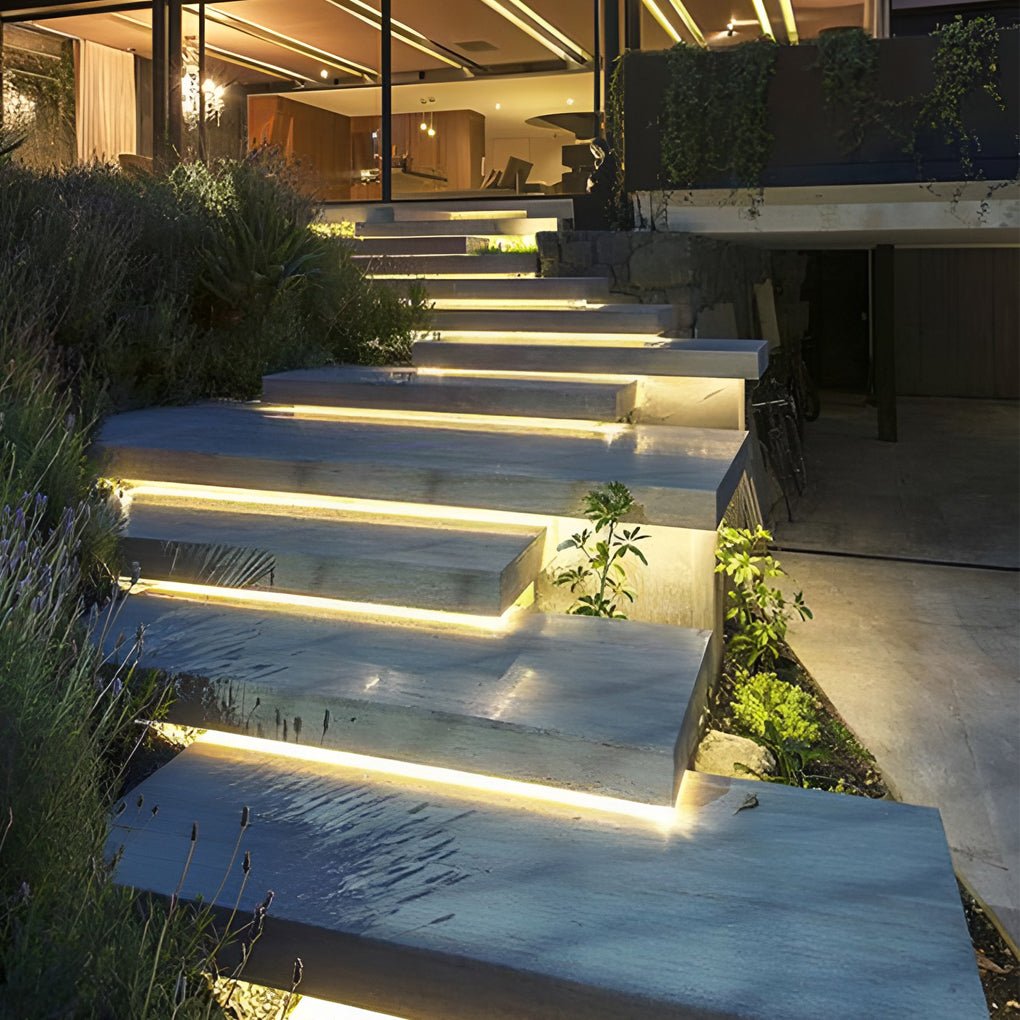 flexible 197 led strip lighting for decks steps and stair under treads 24v