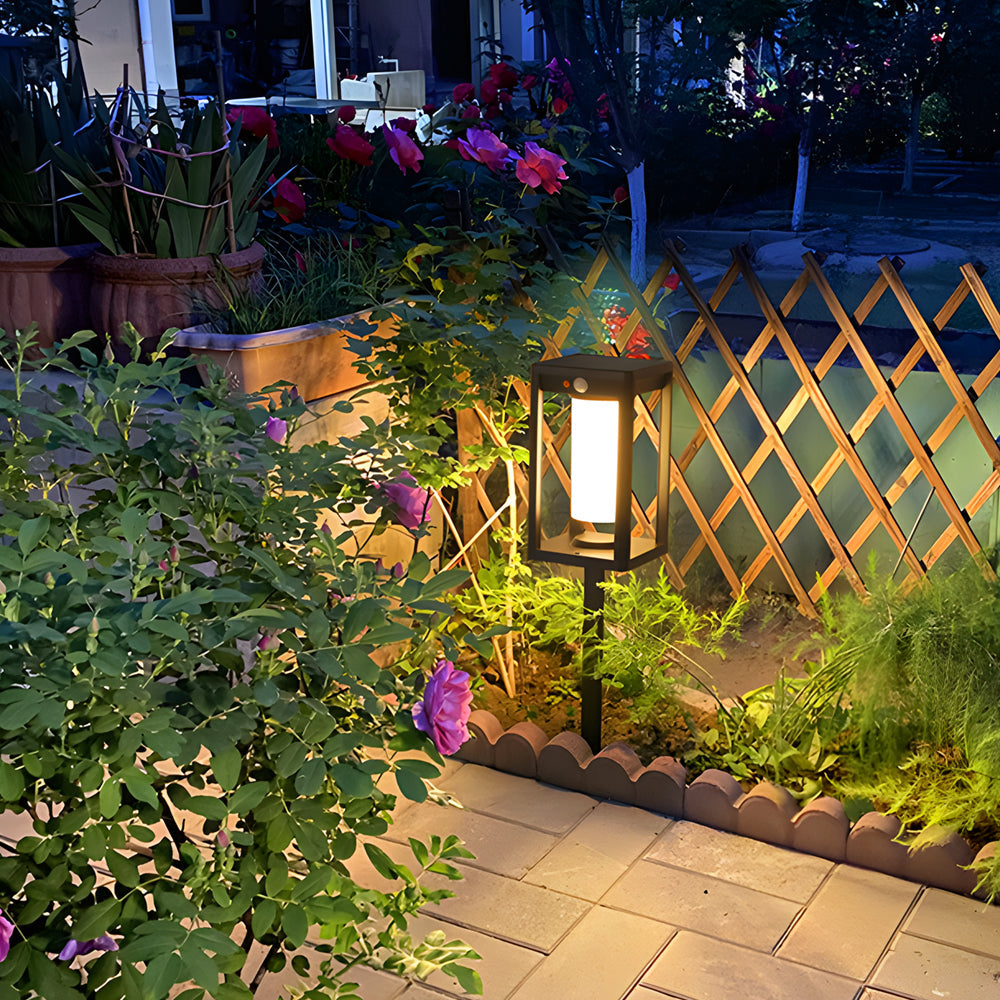 Minimalist Solar LED Path Light — Aluminum, IP55, Motion Sensor, Three-Color Dimming, 2000mAh, 22.8" & 30.7"