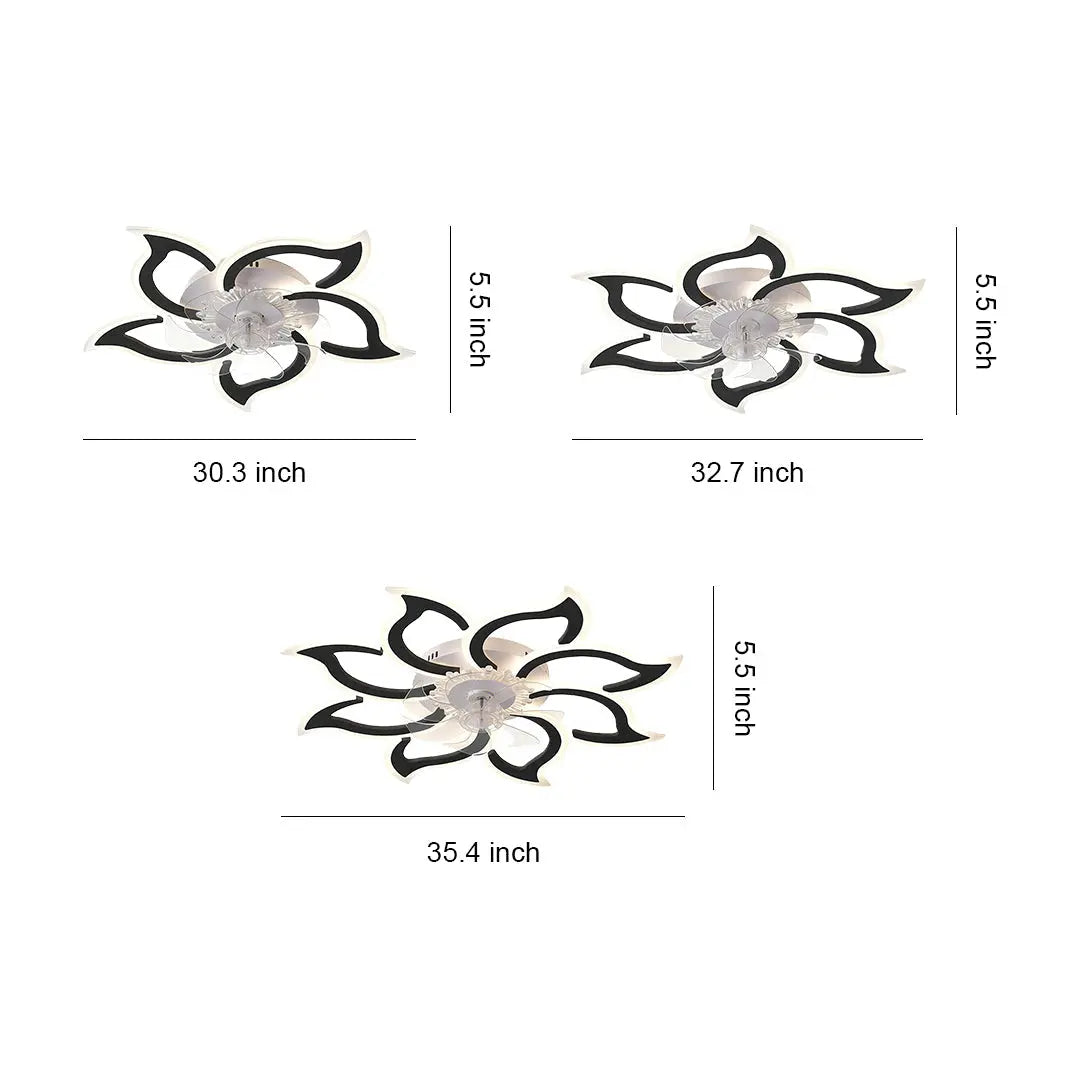 Minimalist Ceiling Light with Integrated Ultra-Quiet Fan Luxe