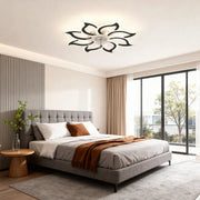 Minimalist Ceiling Light with Integrated Ultra-Quiet Fan Luxe