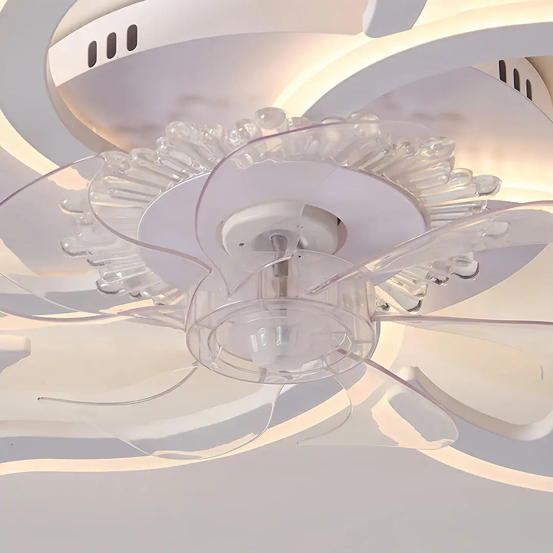Minimalist Ceiling Light with Integrated Ultra-Quiet Fan Luxe