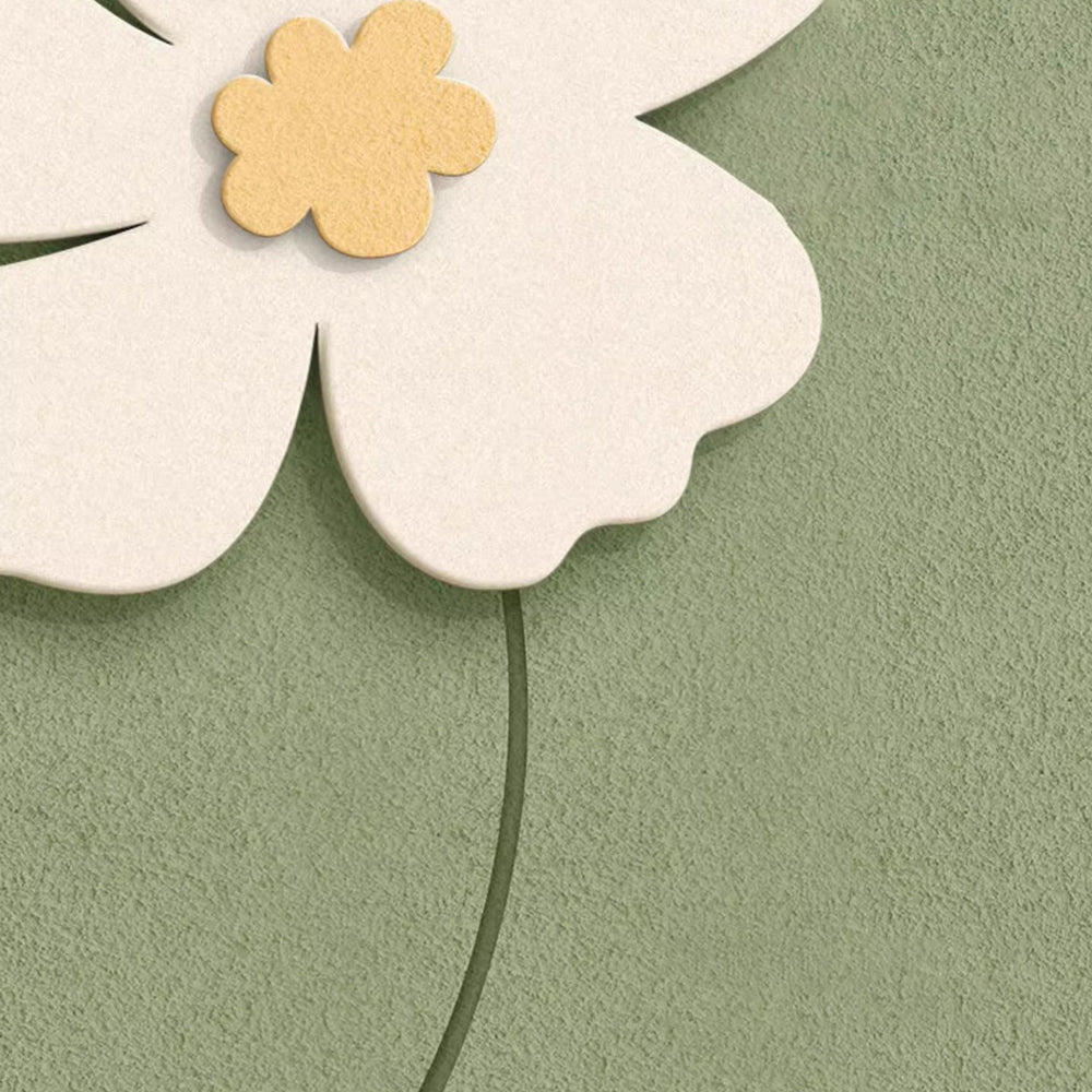3D Sandstone Flower LED Wall Art — Frameless, USB, Remote Control, 16.1"×19.7" or 19.7"×23.6"