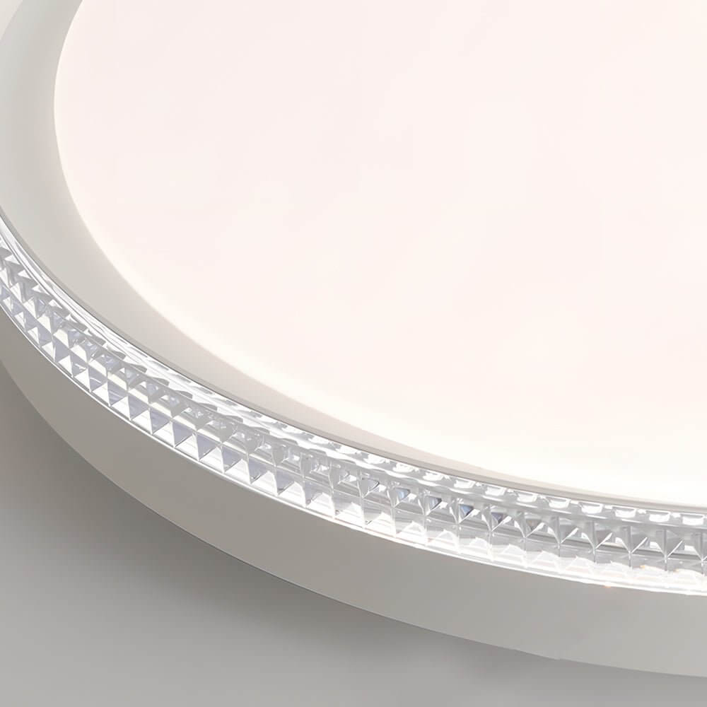 flush ceiling light with white acrylic led design