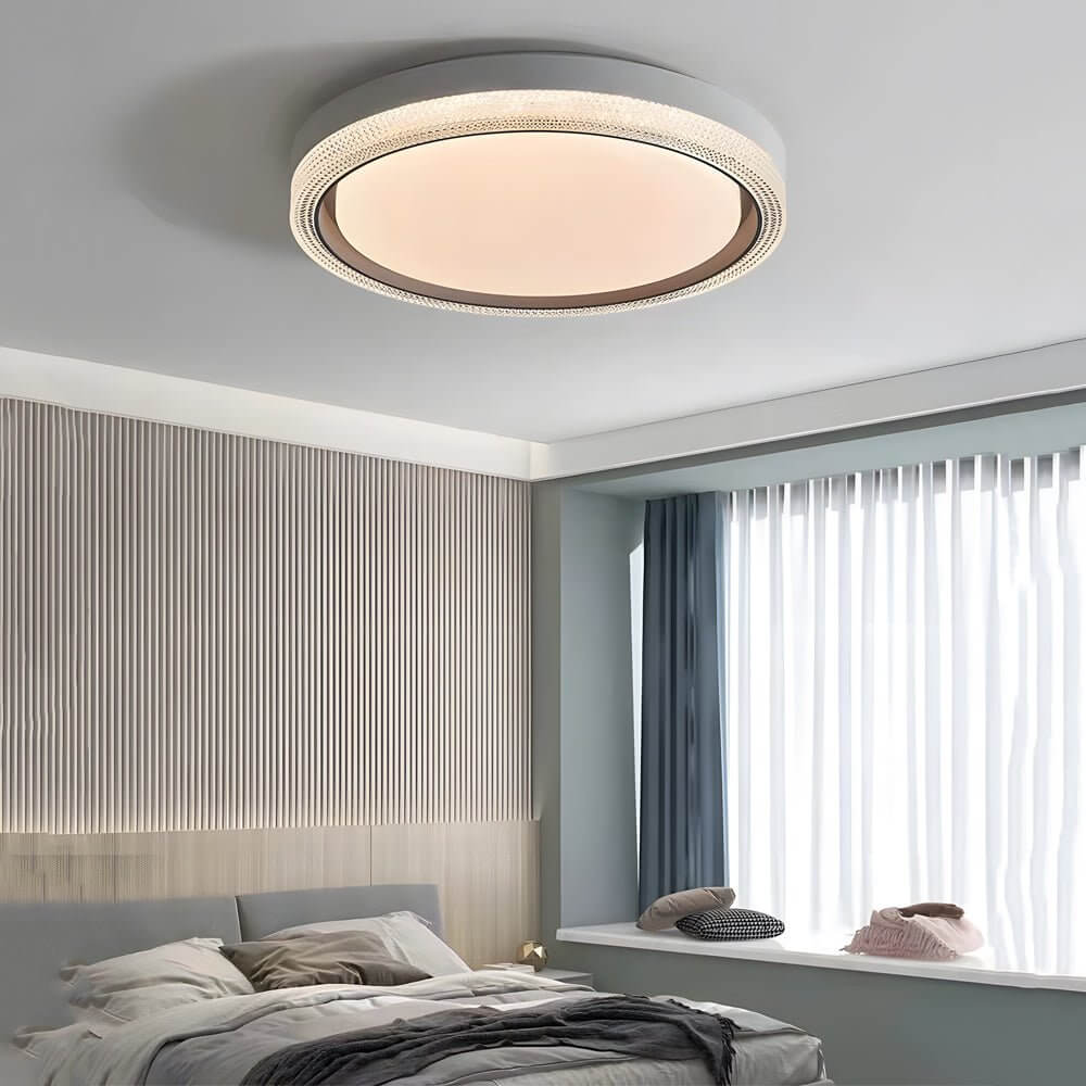 flush mount ceiling light with round led design