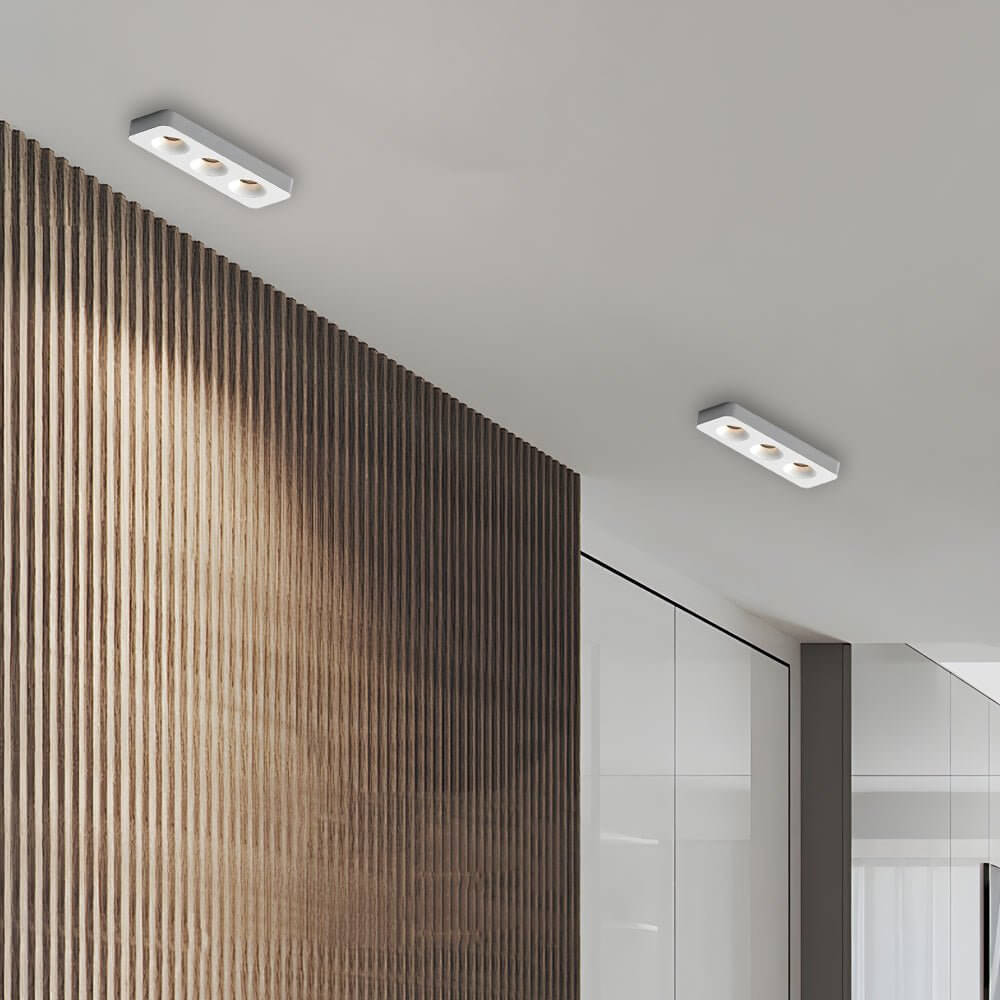 flush mount ceiling light with square led and anti glare design