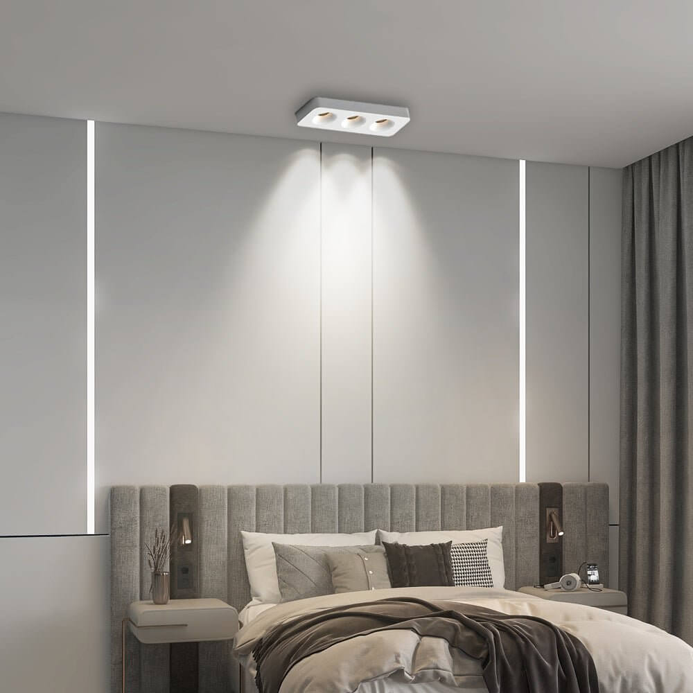 flush mount ceiling light with square led and anti glare design
