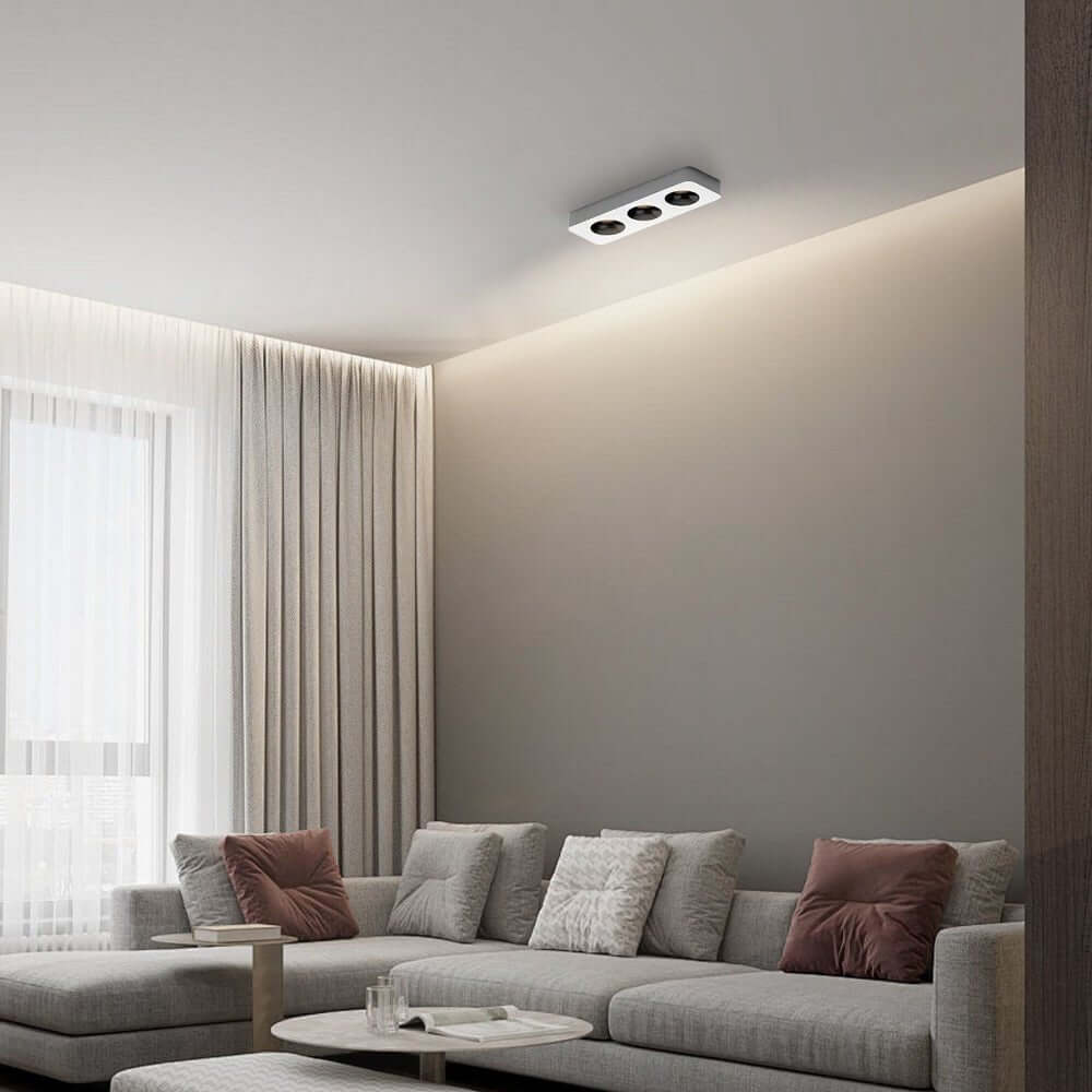 flush mount ceiling light with square led and anti glare design