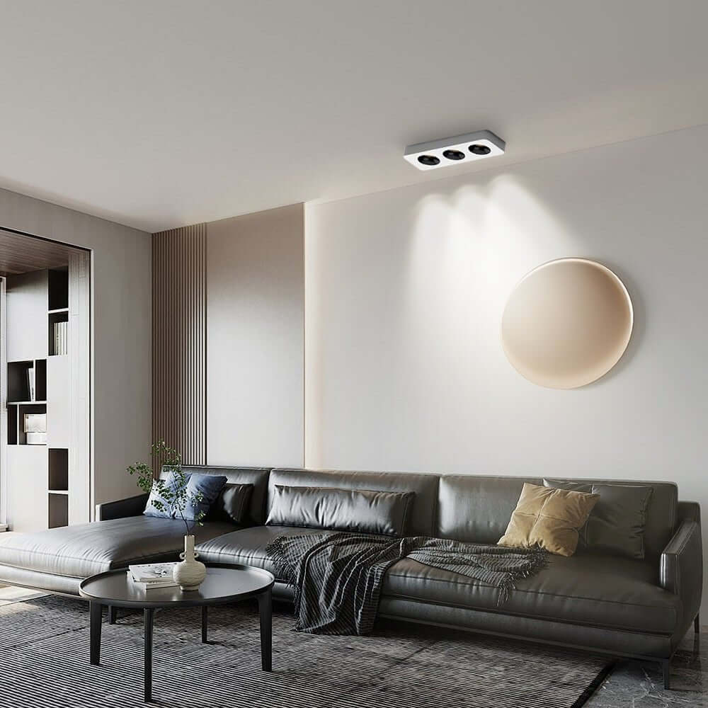 flush mount ceiling light with square led and anti glare design