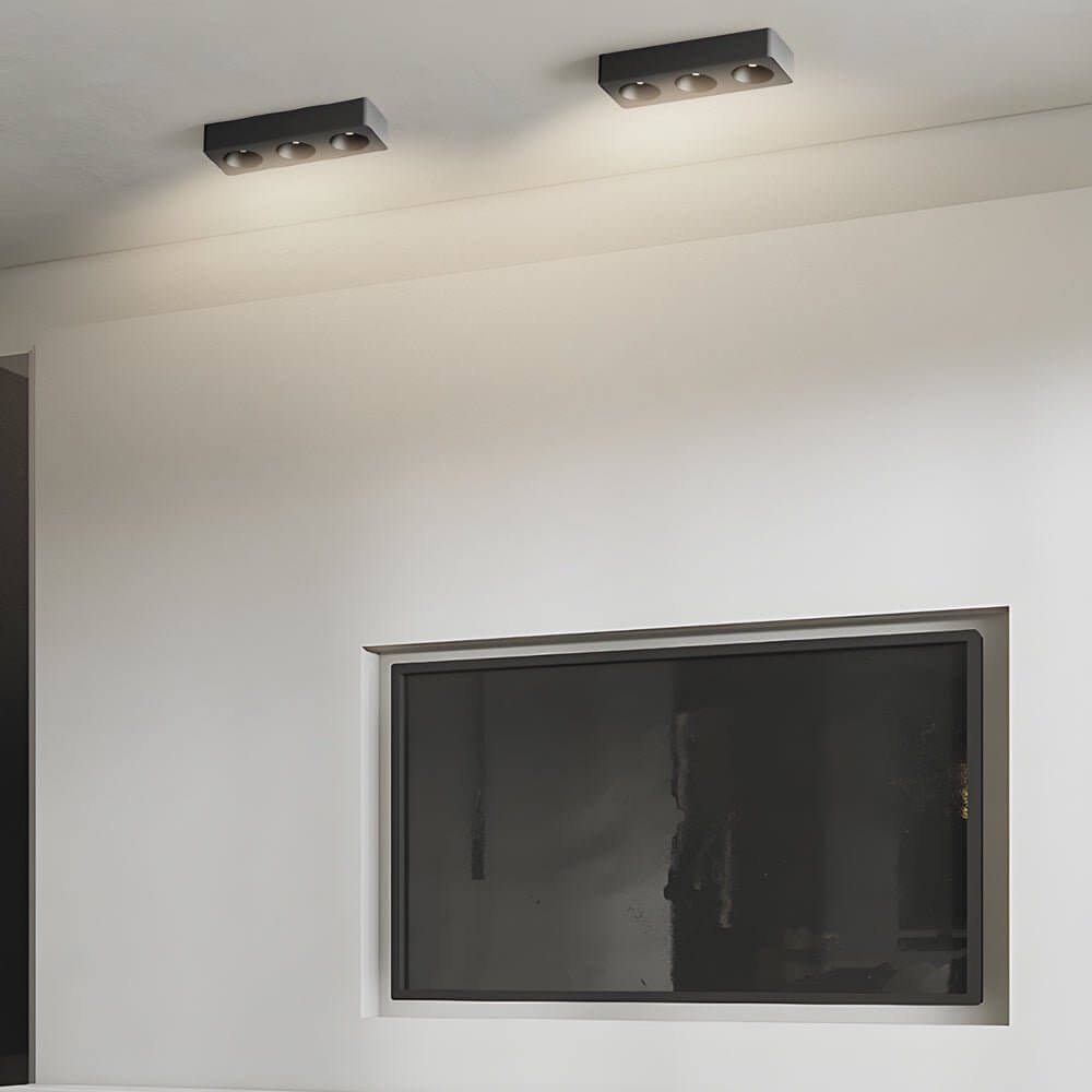 flush mount ceiling light with square led and anti glare design