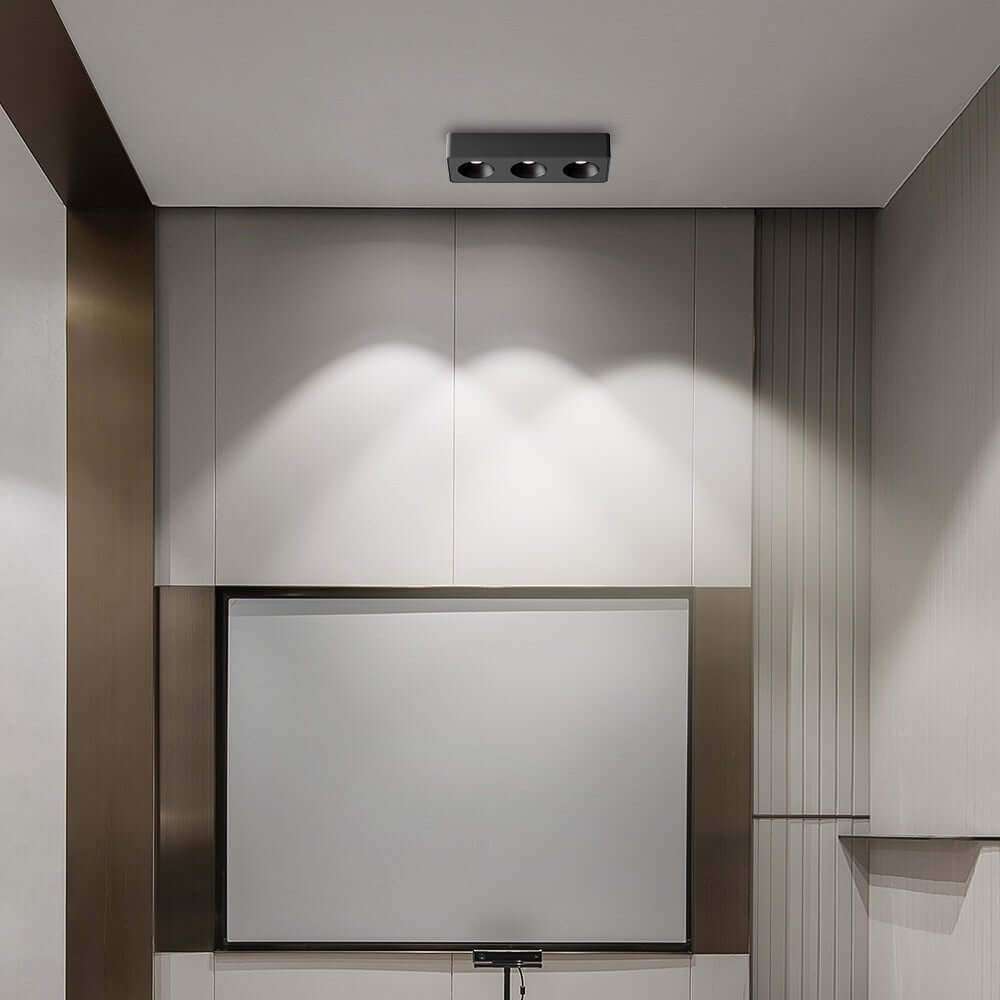 flush mount ceiling light with square led and anti glare design