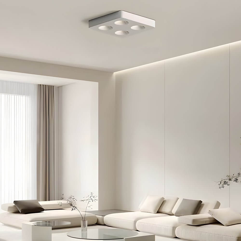 flush mount ceiling light with square led and anti glare design