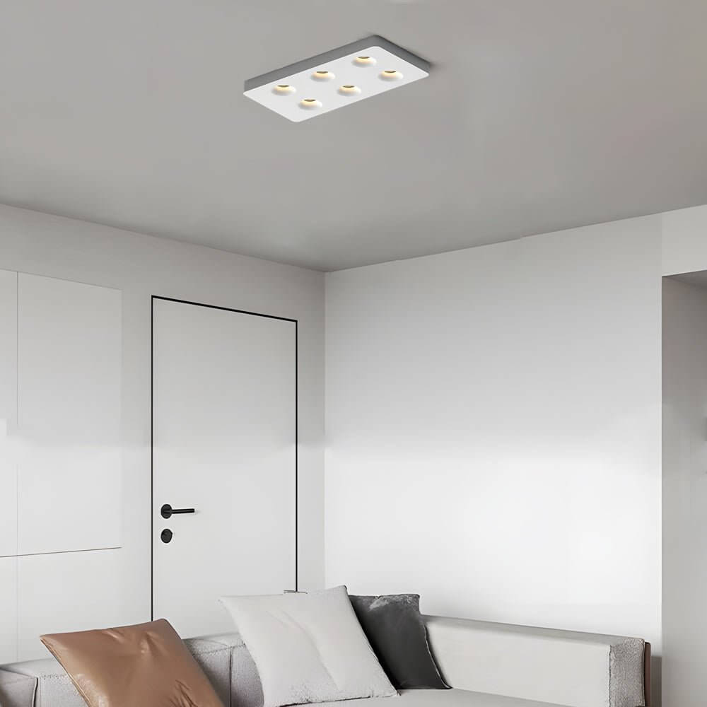 flush mount ceiling light with square led and anti glare design