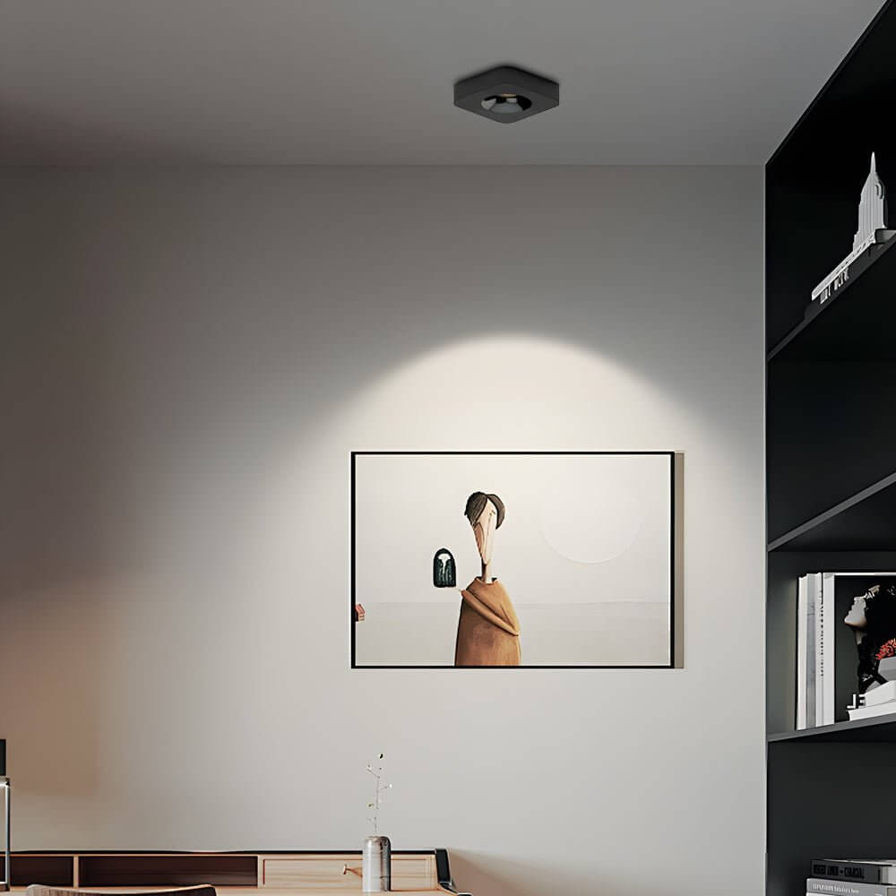 flush mount ceiling light with square led and anti glare design