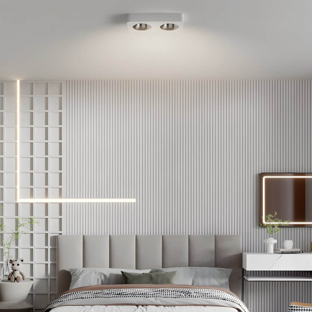 flush mount ceiling light with square led and anti glare design