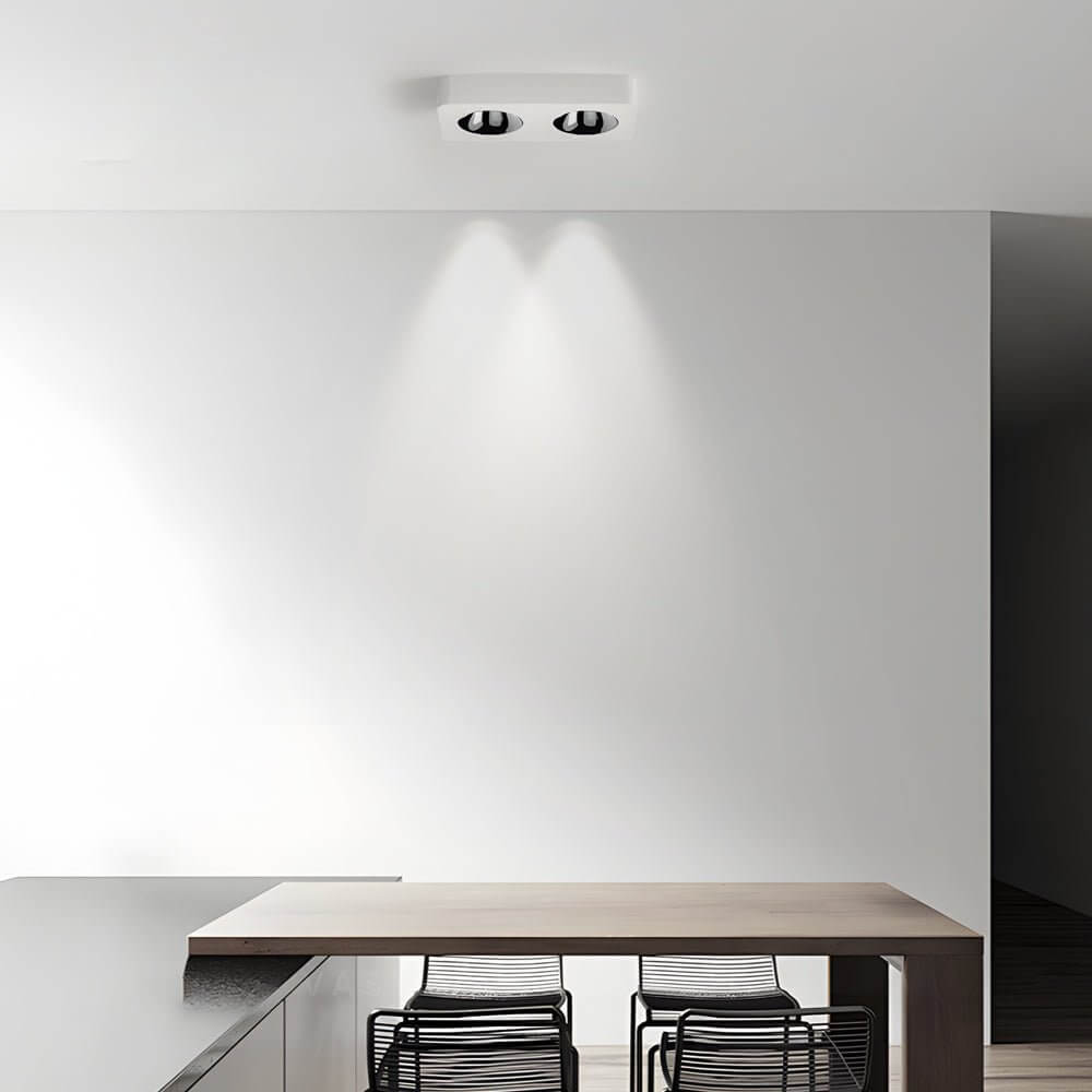 flush mount ceiling light with square led and anti glare design