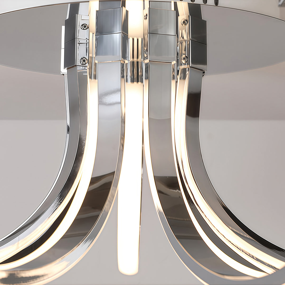 Minimalist LED Flush-Mount Ceiling Light — Silicone Shade, Dimmable 3000K–6000K, Remote Control, 19.7" or 29.5"