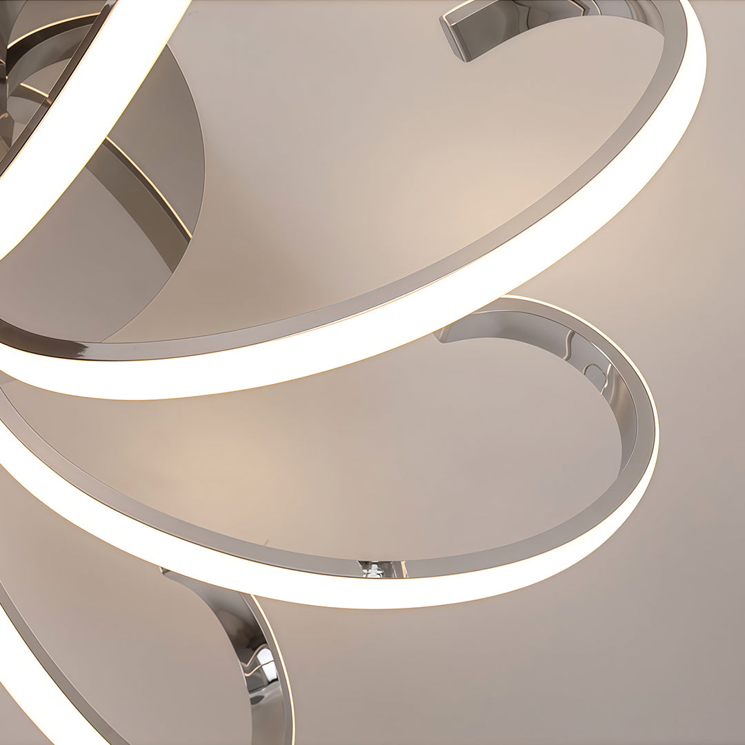 Minimalist LED Flush-Mount Ceiling Light — Silicone Shade, Dimmable 3000K–6000K, Remote Control, 19.7" or 29.5"