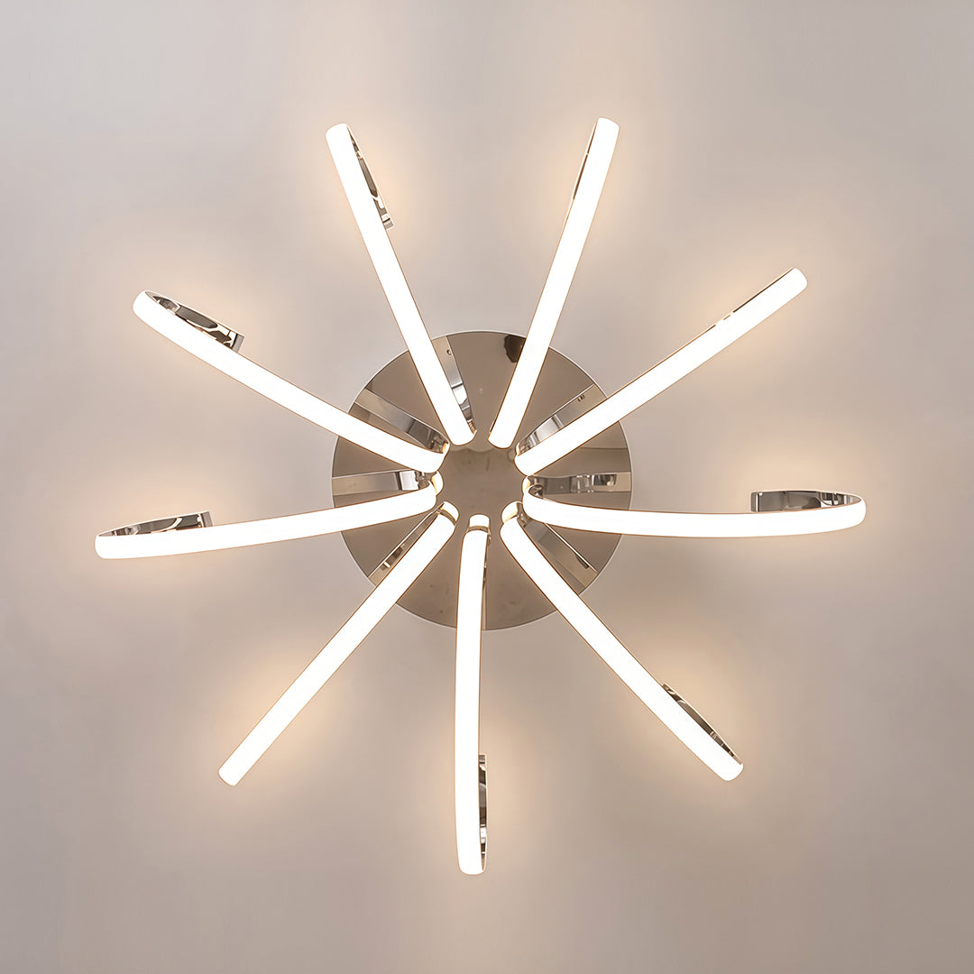 Minimalist LED Flush-Mount Ceiling Light — Silicone Shade, Dimmable 3000K–6000K, Remote Control, 19.7" or 29.5"