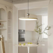UFO Disc Pendant Light — Iron, Acrylic, 15.75" Wide, 3-Step Dimming (3000K/4500K/6000K), RA≥97