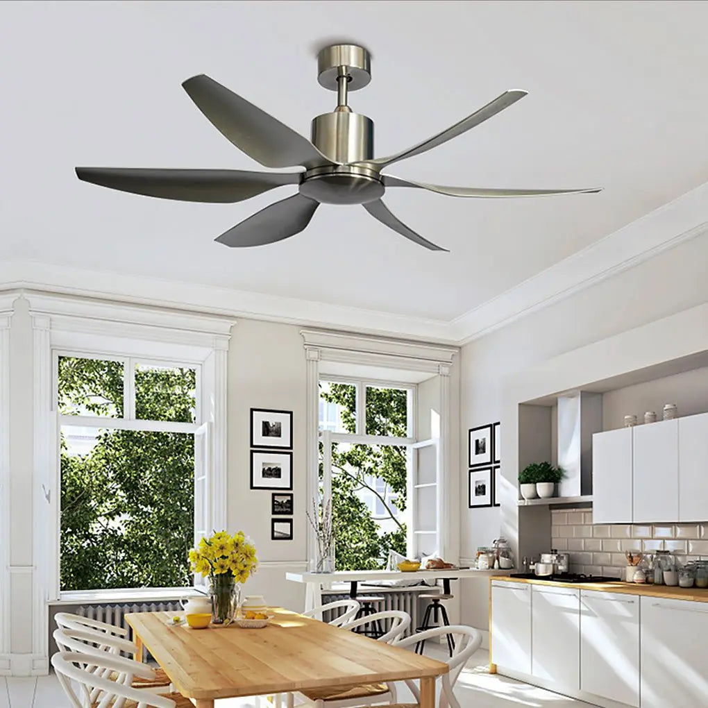 66-Inch Silent Ceiling Fan Lamp with Frequency Conversion, 24W Dimming, and Remote Control Luxe