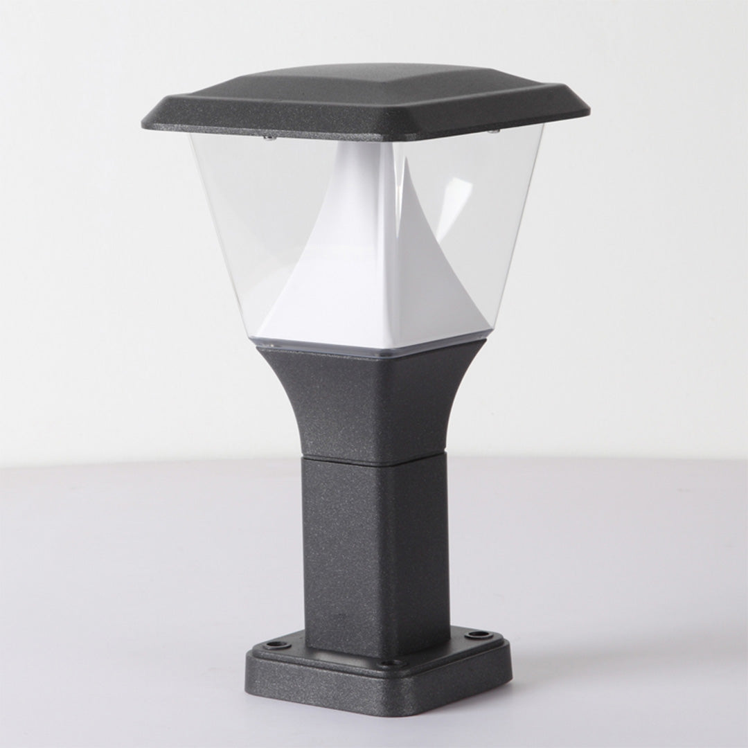 Modern Minimalist 6.5" Outdoor LED Bollard Light — Die-Cast Aluminum, 8W OSRAM, 3000K, IP65, 3 Heights